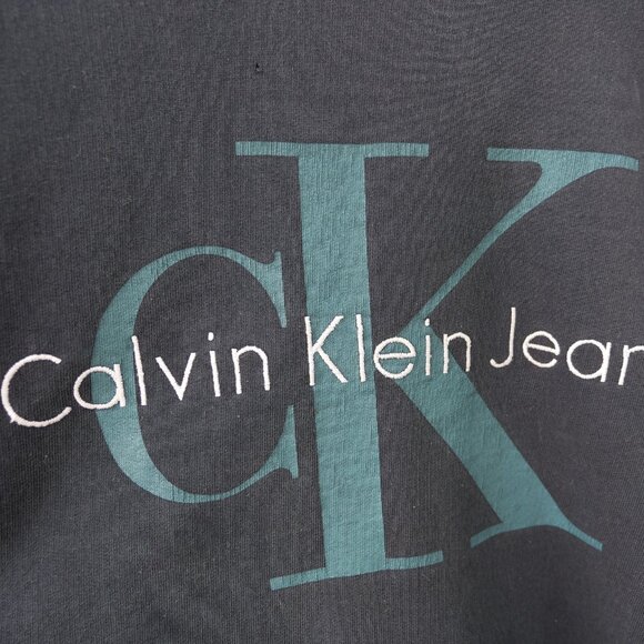 Vintage Calvin Klein Crewneck Sweatshirt 90s Streetwear Thrift Crew Pullover - Picture 9 of 10